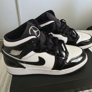 Black and White Air Jordan Sneakers